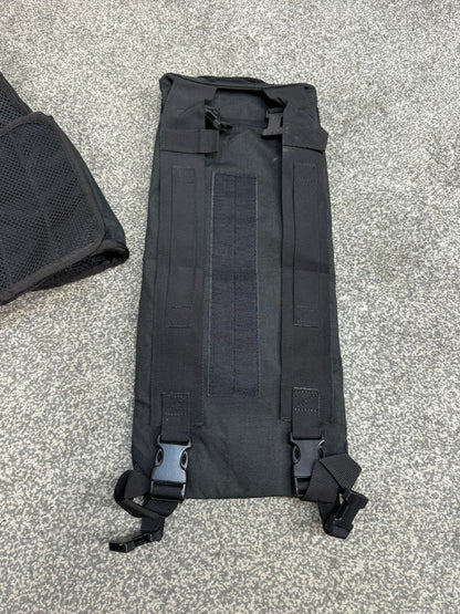 Ex Police Black Remploy Frontline CBRN Hydration Vest Camelbak Pouch Security