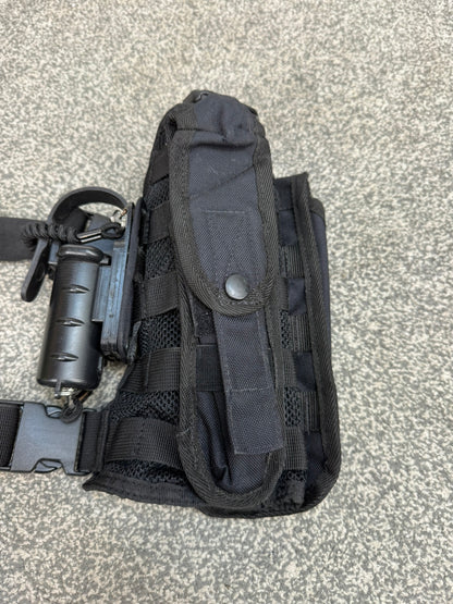 Ex Police 5.11 Tactical Black Molle Thigh Rig With Pouches Security Airsoft