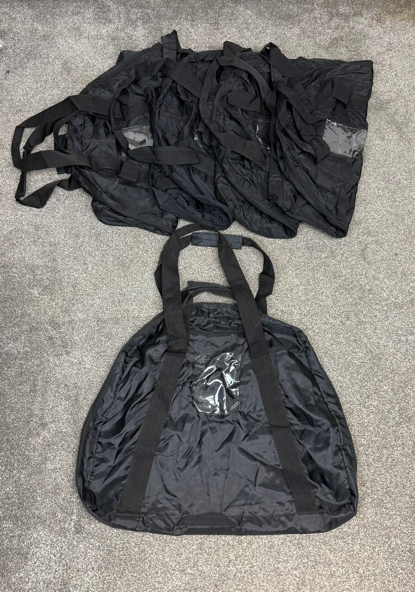 Ex Police Black Body Armour Bag x5 Storage Transport Security Airsoft Kit Bag