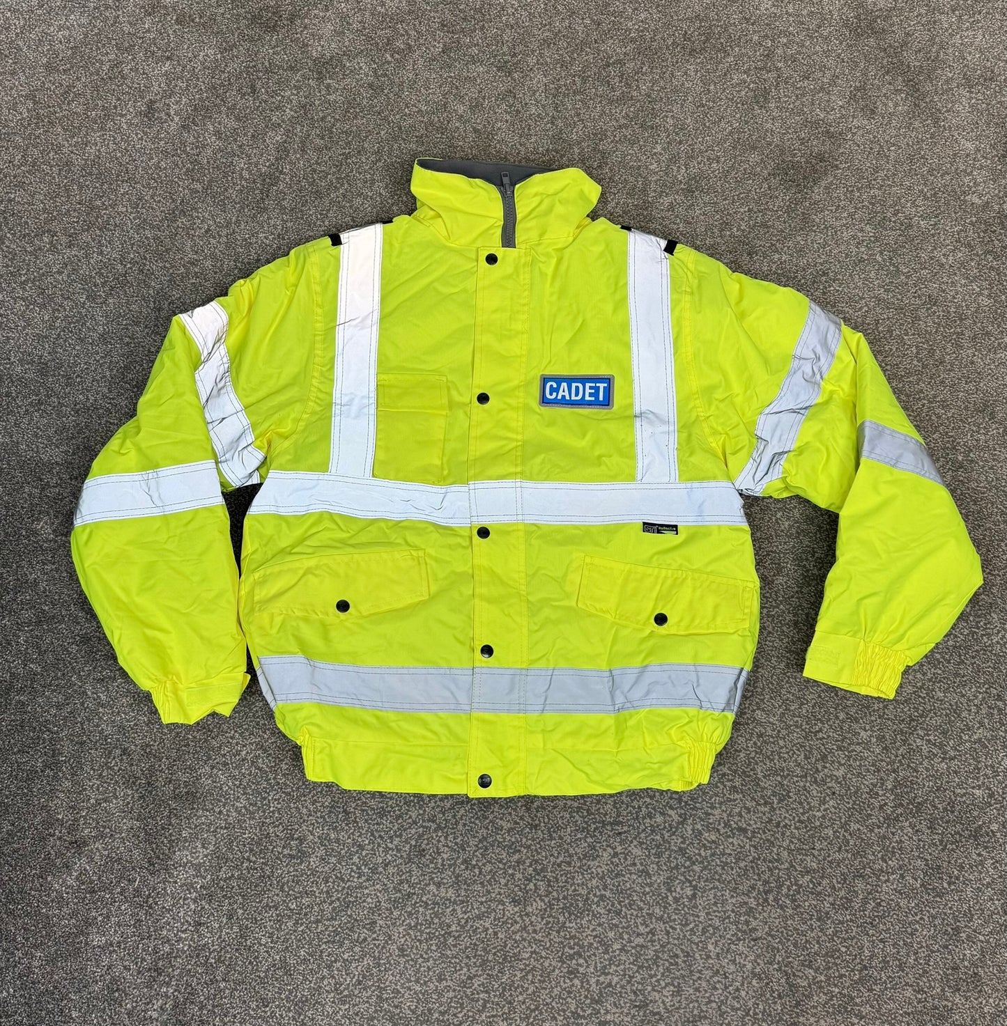 Ex Police Cadet Hi Vis Bomber Jacket Reflective Coat Uniform Patrol
