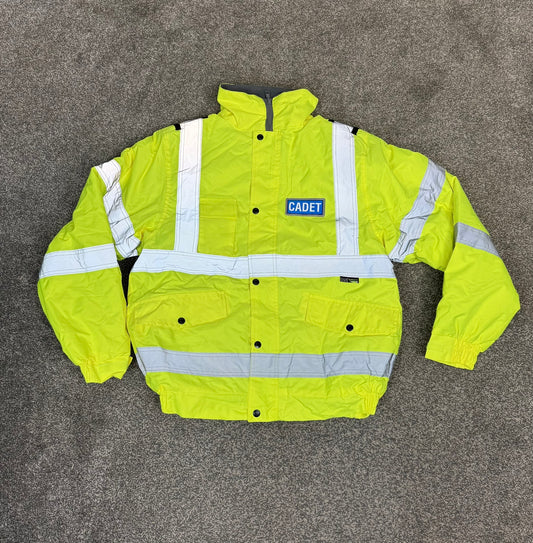 Ex Police Cadet Hi Vis Bomber Jacket Reflective Coat Uniform Patrol