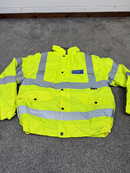 Ex Police Cadet Hi Vis Bomber Jacket Reflective Coat Uniform Patrol