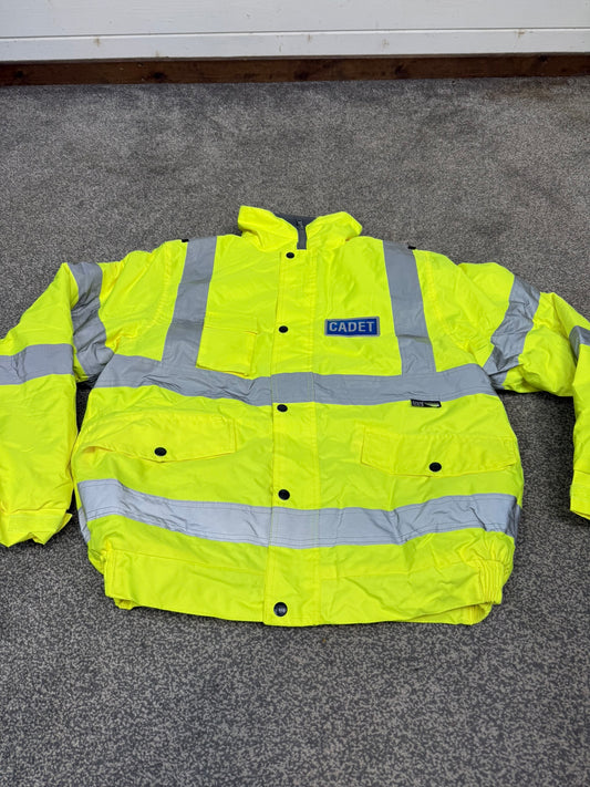 Ex Police Cadet Hi Vis Bomber Jacket Reflective Coat Uniform Patrol