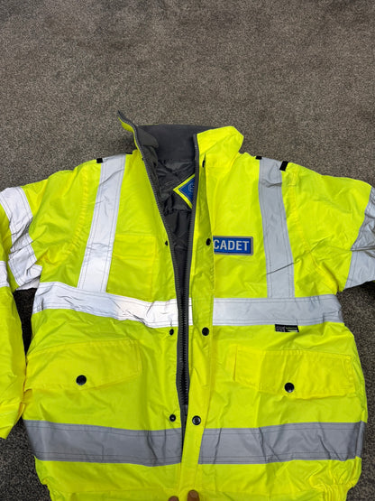 Ex Police Cadet Hi Vis Bomber Jacket Reflective Coat Uniform Patrol
