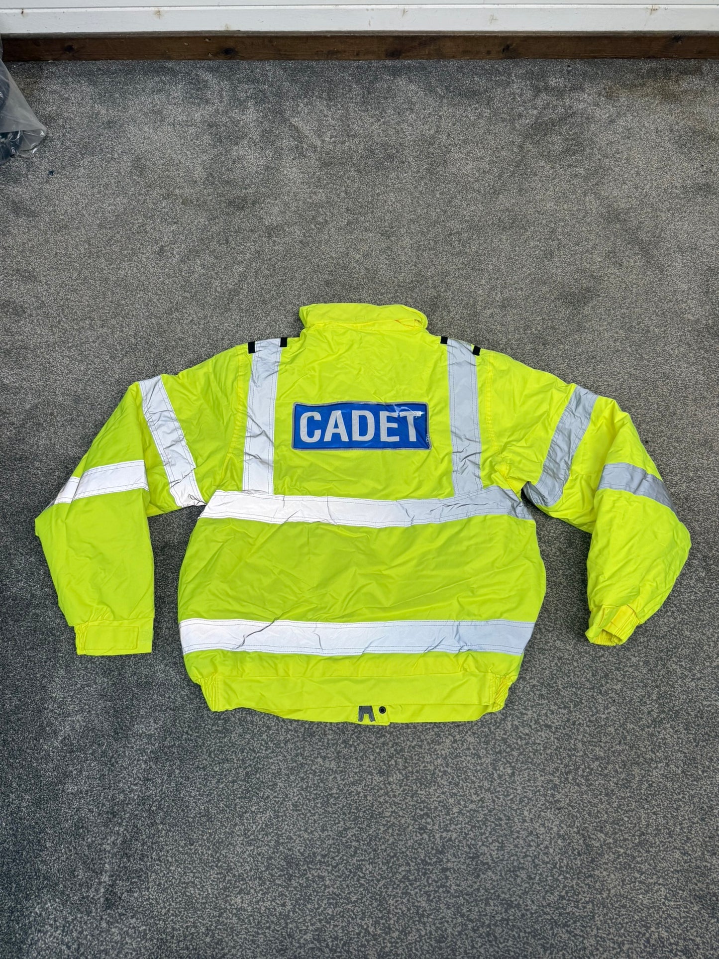 Ex Police Cadet Hi Vis Bomber Jacket Reflective Coat Uniform Patrol