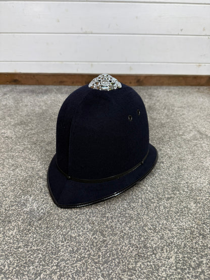 Ex Police Bobby Custodian Helmet Metropolitan Rose Top 59cm Fancy Dress Display