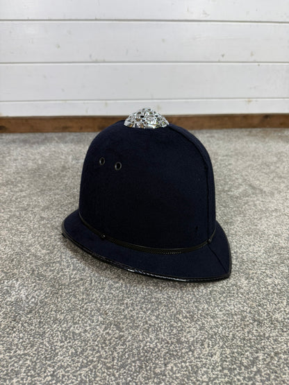 Ex Police Bobby Custodian Helmet Metropolitan Rose Top 59cm Fancy Dress Display