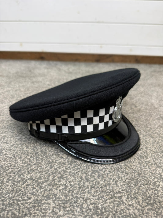 Ex Norfolk Constabulary Police Inspector Peak Cap With Braid Obsolete Collector