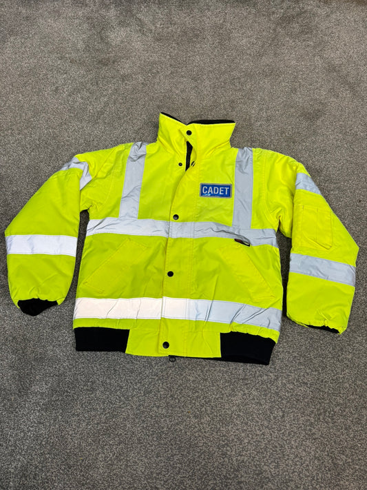 Ex Police Cadet Hi Vis Bomber Jacket Reflective Coat Uniform Patrol