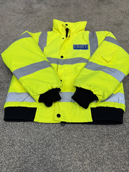 Ex Police Cadet Hi Vis Bomber Jacket Reflective Coat Uniform Patrol