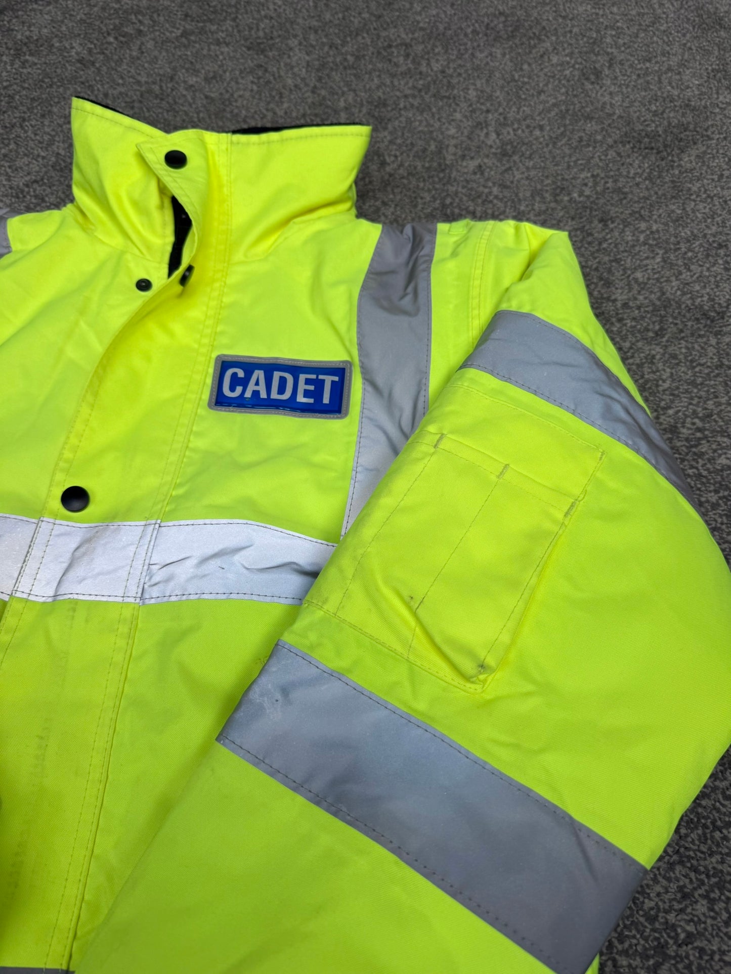 Ex Police Cadet Hi Vis Bomber Jacket Reflective Coat Uniform Patrol
