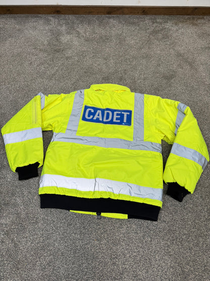 Ex Police Cadet Hi Vis Bomber Jacket Reflective Coat Uniform Patrol