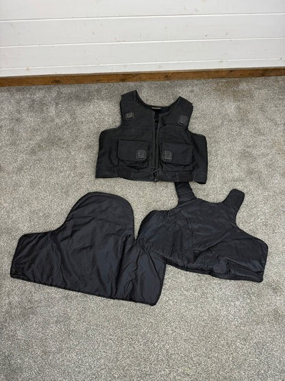 Ex Police Black Cooneen Body Armour Vest XL Anti Stab & Ballistic HG1A & KR1 Security