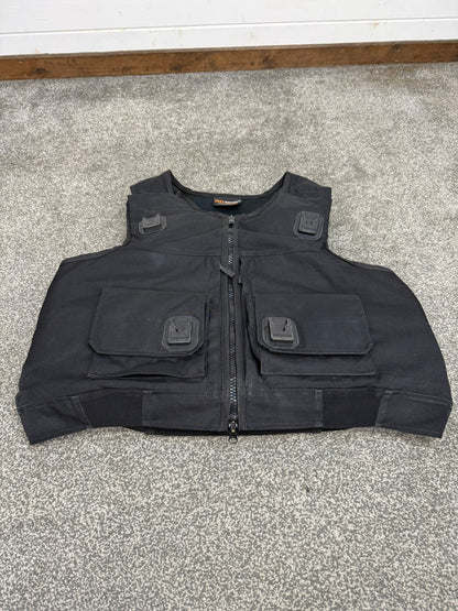 Ex Police Black Cooneen Body Armour Vest XL Anti Stab & Ballistic HG1A & KR1 Security