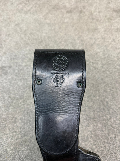 Ex Police PWL Glock 17 Leather Drop Leg Holster Airsoft Display