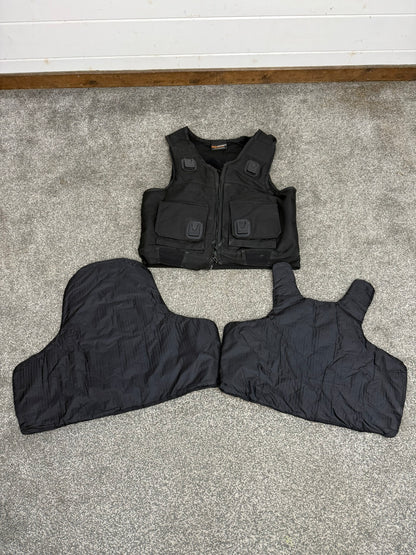 Ex Police Black Cooneen Body Armour Vest M-L Anti Stab & Ballistic HG1A & KR1 Security