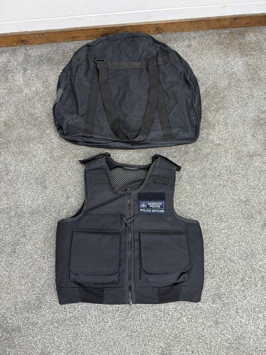 Ex Metropolitan Police Black Cooneen Body Armour Vest Anti Stab & Ballistic HG1A & KR1