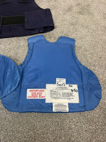 Ex Metropolitan Police Body Armour Vest With Panels Vintage 1988 Issue Collector Display
