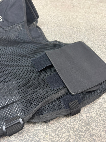 Ex Police Protec Tactical Utility Black Vest BADGED - Medium Film TV Uniform