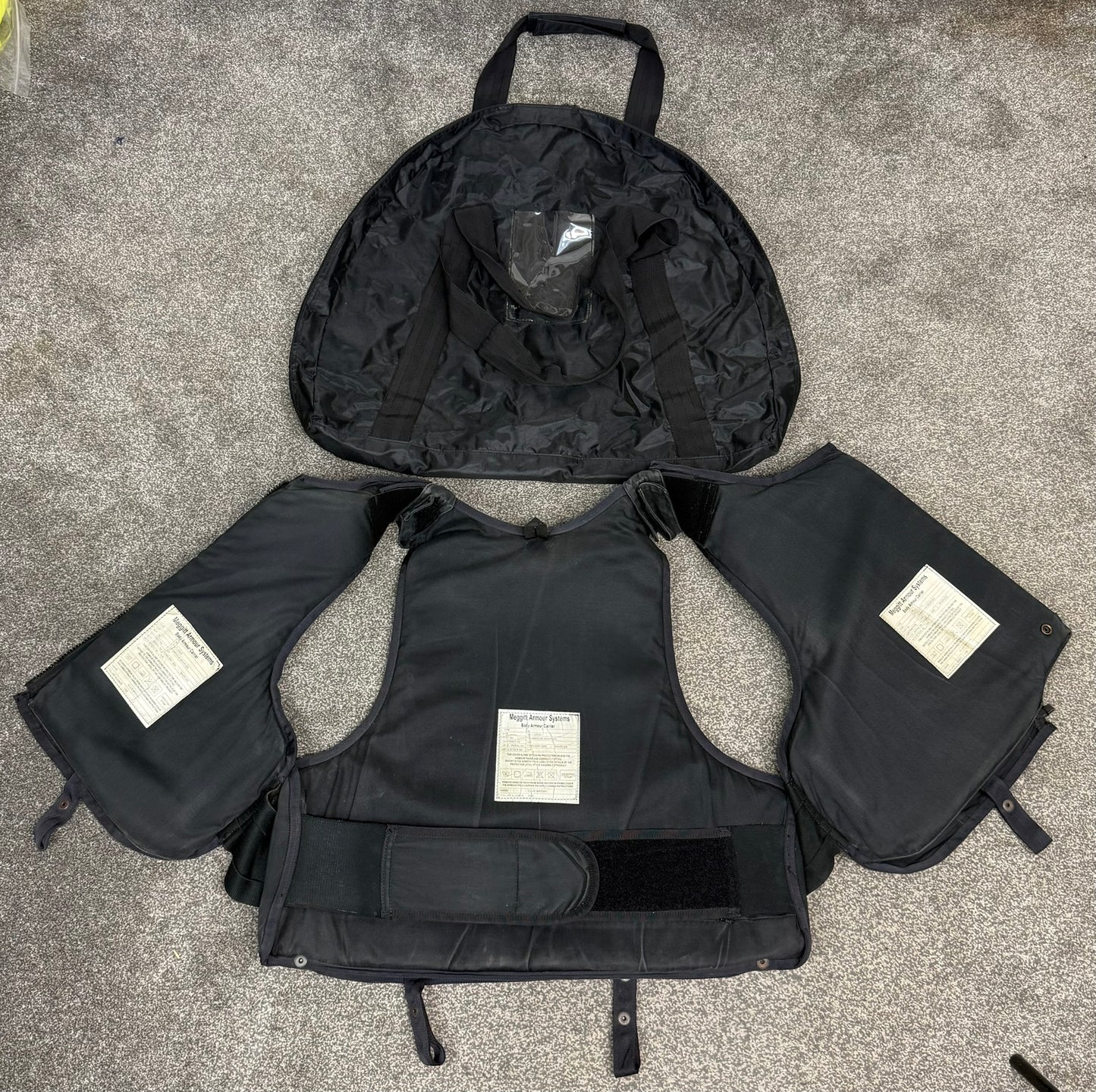 Ex Police Meggitt Body Armour Vest X LARGE Anti Stab & Ballistic HG1 & KR2