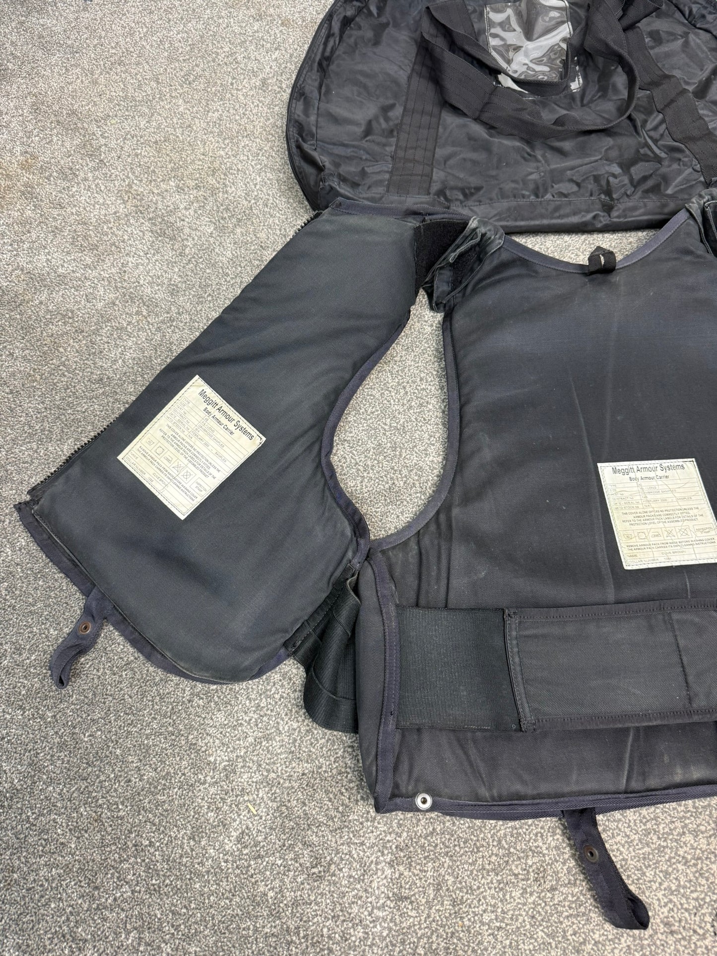 Ex Police Meggitt Body Armour Vest X LARGE Anti Stab & Ballistic HG1 & KR2