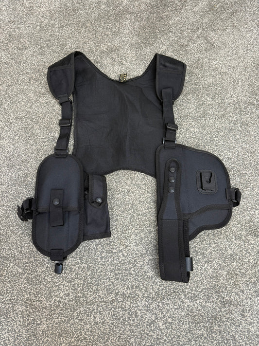 Ex Police Covert Shoulder Harness Security Close Protection Klickfast Cuff Baton CS Pouch