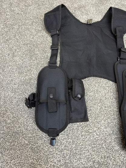 Ex Police Covert Shoulder Harness Security Close Protection Klickfast Cuff Baton CS Pouch