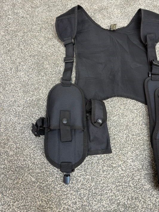 Ex Police Covert Shoulder Harness Security Close Protection Klickfast Cuff Baton CS Pouch