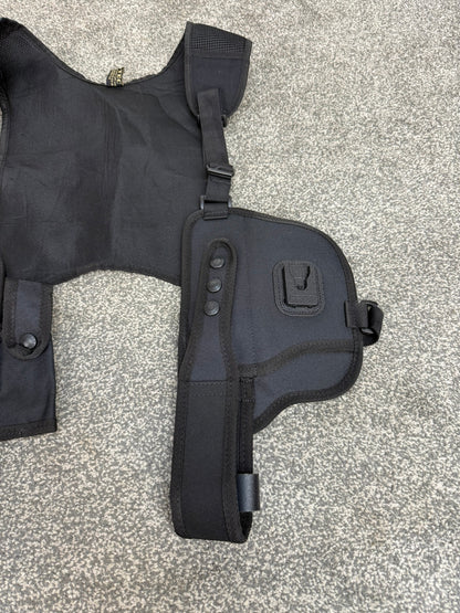 Ex Police Covert Shoulder Harness Security Close Protection Klickfast Cuff Baton CS Pouch
