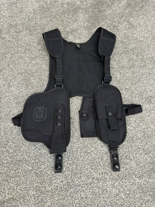 Ex Police Covert Shoulder Harness Security Close Protection Klickfast Cuff Baton CS Pouch