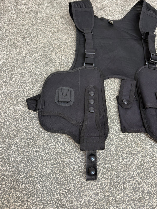 Ex Police Covert Shoulder Harness Security Close Protection Klickfast Cuff Baton CS Pouch