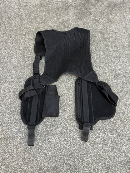 Ex Police Covert Shoulder Harness Security Close Protection Klickfast Cuff Baton CS Pouch