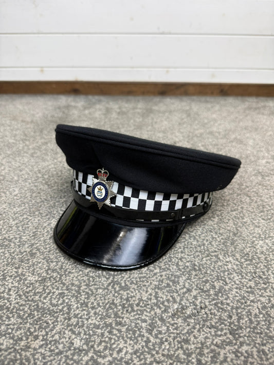Ex Cambridgeshire Constabulary Police Peak Cap 58cm Obsolete Collector