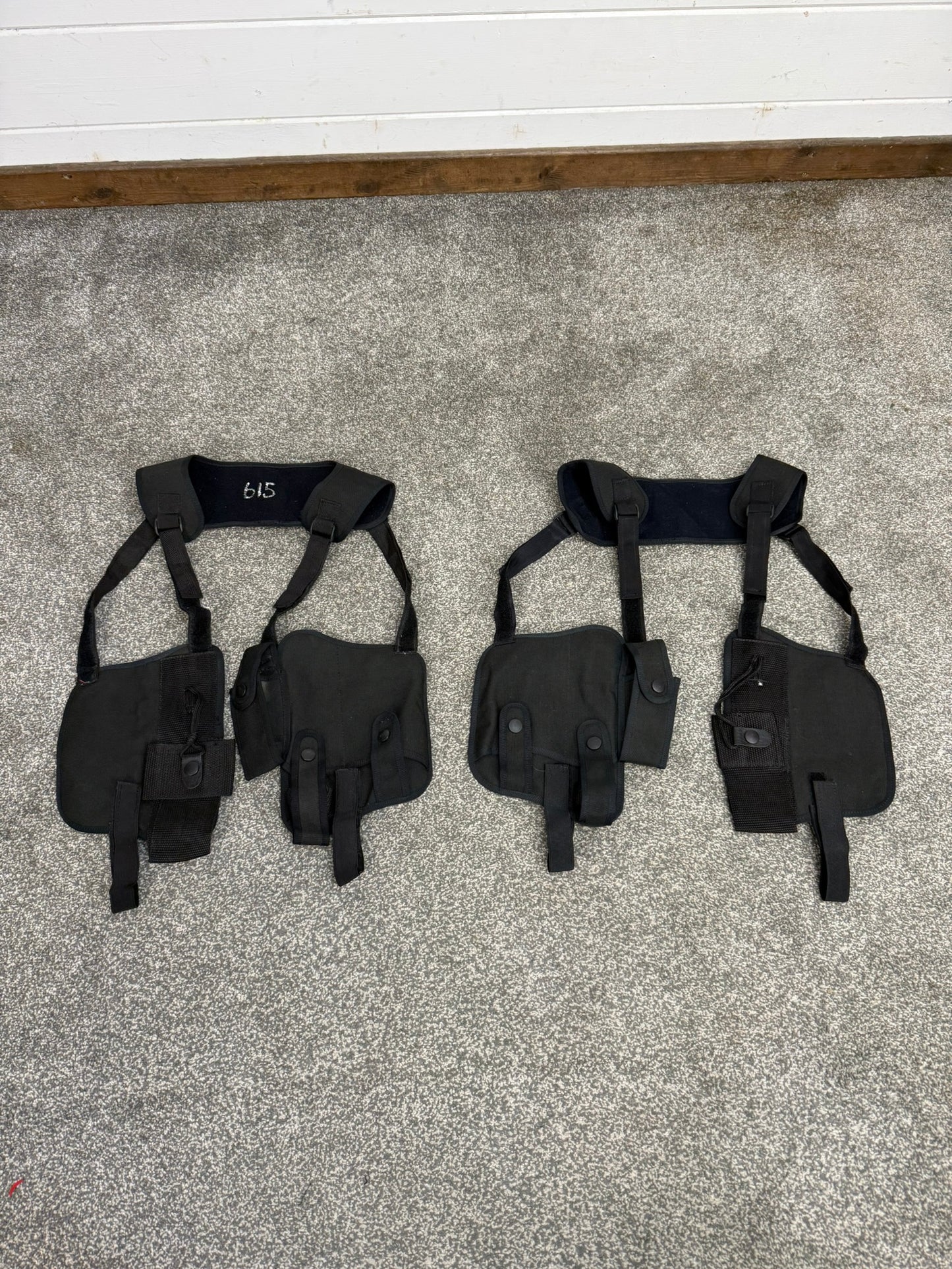 Ex Police Covert Shoulder Harness Security Close Protection Radio Cuff Baton CS Pouch