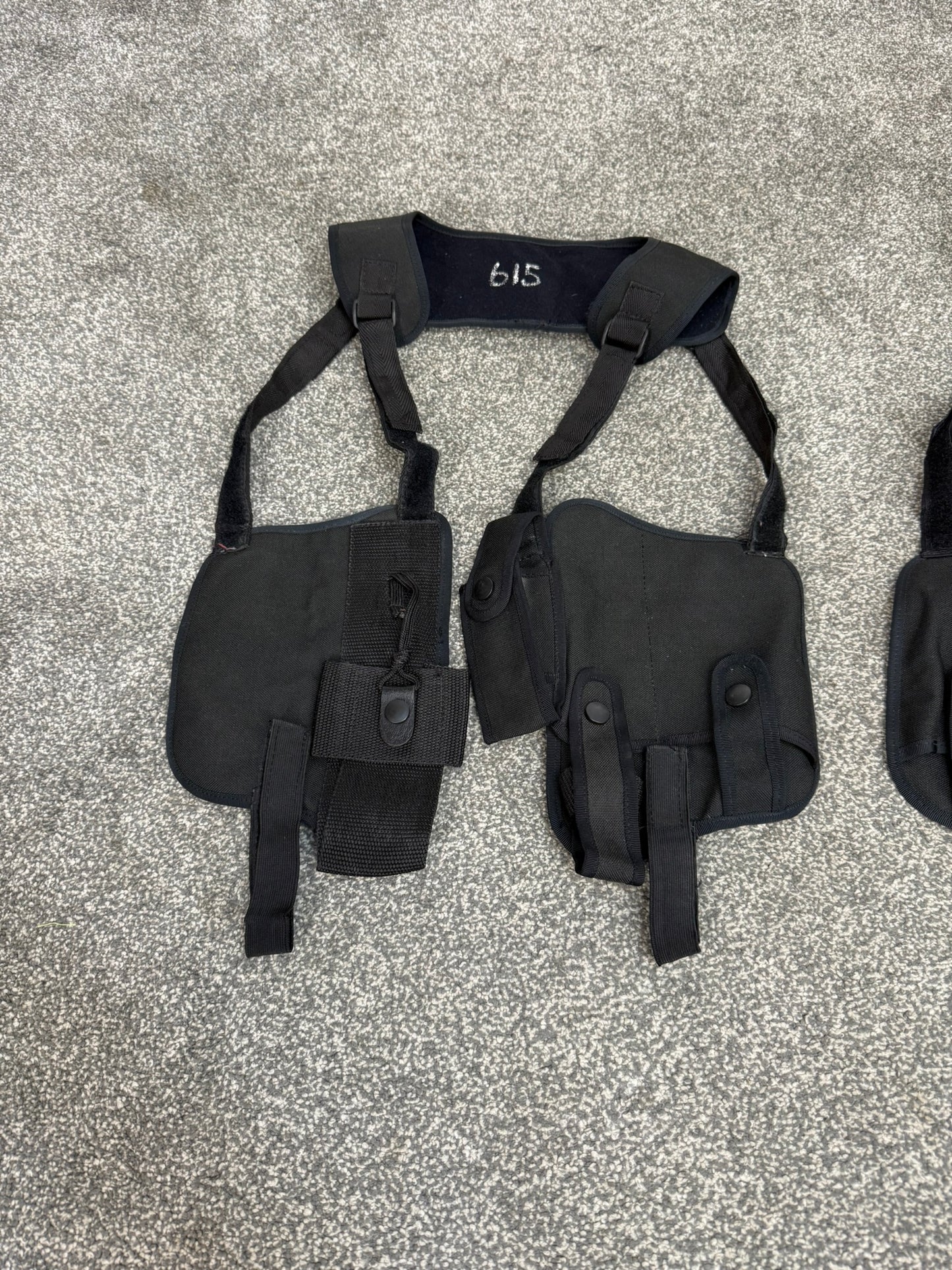 Ex Police Covert Shoulder Harness Security Close Protection Radio Cuff Baton CS Pouch