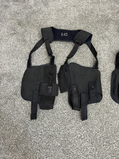 Ex Police Covert Shoulder Harness Security Close Protection Radio Cuff Baton CS Pouch