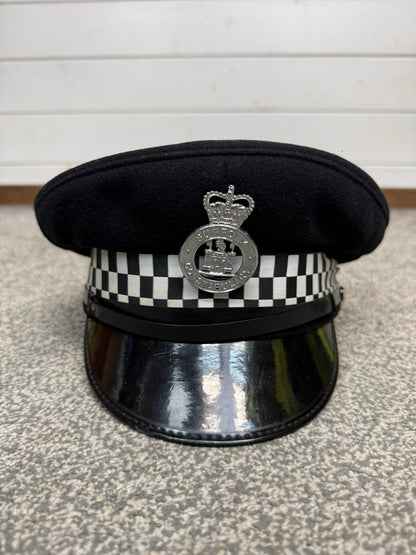 Ex Suffolk Constabulary Police Peak Cap 58cm Obsolete Collector