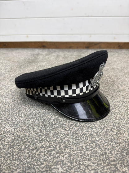 Ex Suffolk Constabulary Police Peak Cap 58cm Obsolete Collector