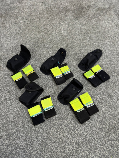 5x Ex Police Fast Strap Leg Restraints With Pouch Job Lot SIA Secuity