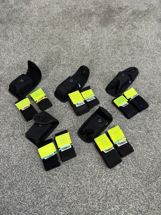 5x Ex Police Fast Strap Leg Restraints With Pouch Job Lot SIA Secuity