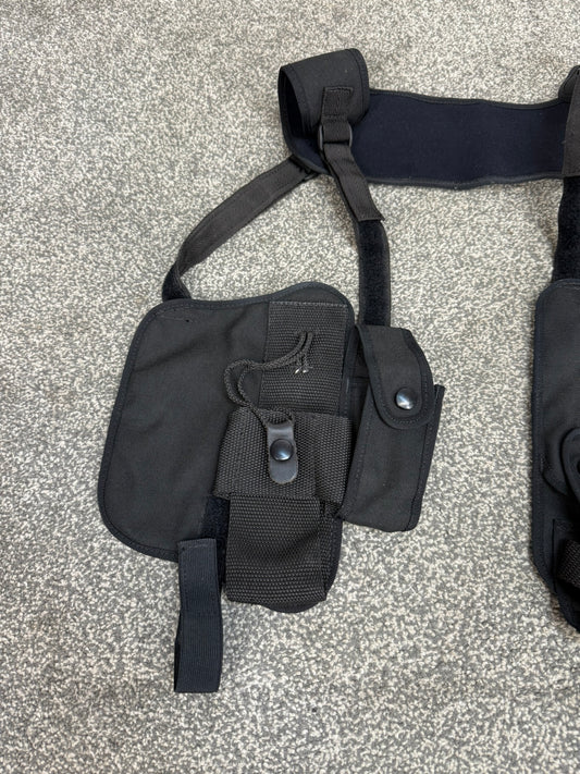 Ex Police Shoulder Harness With Pouches Close Protection Security Vest