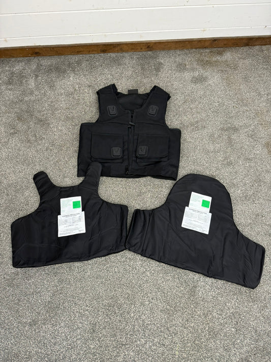 Ex Police Cooneen Body Armour Vest VGC Anti Stab & Ballistic HG1A & KR1 - LARGE