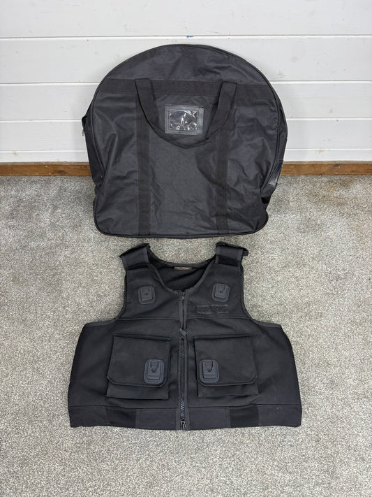 Ex Police Cooneen Body Armour Vest & Bag XLRG - VGC Anti Stab & Ballistic HG1A & KR1