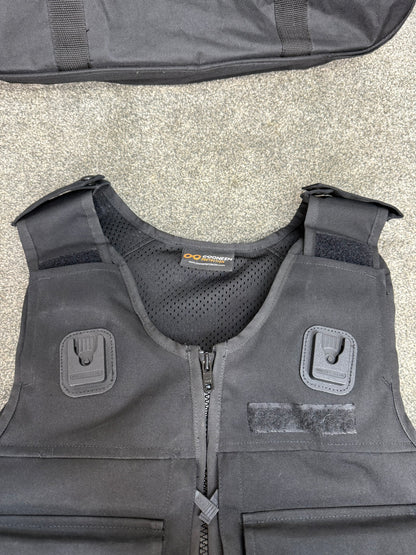 Ex Police Cooneen Body Armour Vest & Bag XLRG - VGC Anti Stab & Ballistic HG1A & KR1