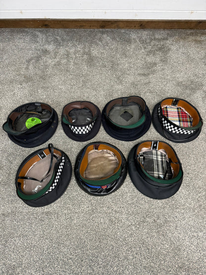 Ex Police Peak Cap Hat Job Lot x7 Theatre Headwear Uniform Film Prop Lot