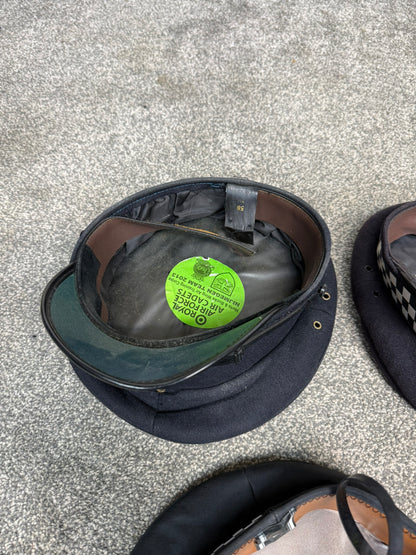 Ex Police Peak Cap Hat Job Lot x7 Theatre Headwear Uniform Film Prop Lot