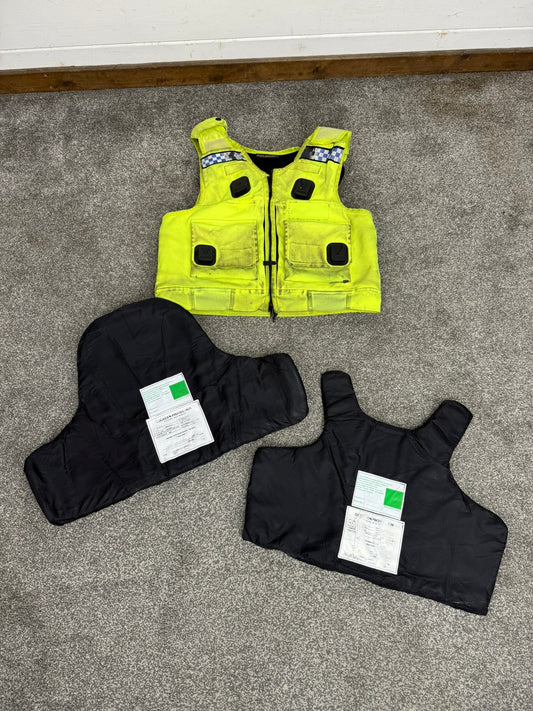 Ex Police Cooneen Body Armour Security Vest MED - Anti Stab & Ballistic HG1A & KR1