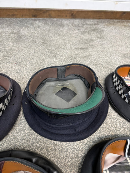 Ex Police Peak Cap Hat Job Lot x7 Theatre Headwear Uniform Film Prop Lot
