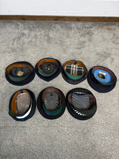 Ex Police Peak Cap Hat Job Lot x7 Theatre Headwear Uniform Film Prop Lot