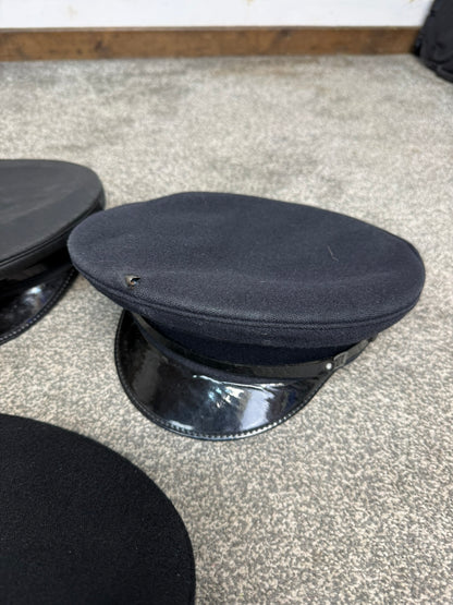 Ex Police Peak Cap Hat Job Lot x7 Theatre Headwear Uniform Film Prop Lot